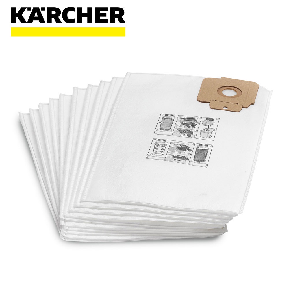 Karcher 德國凱馳 配件 絨毛集塵袋 10入 6.904-305.0 69043050 CV系列適用