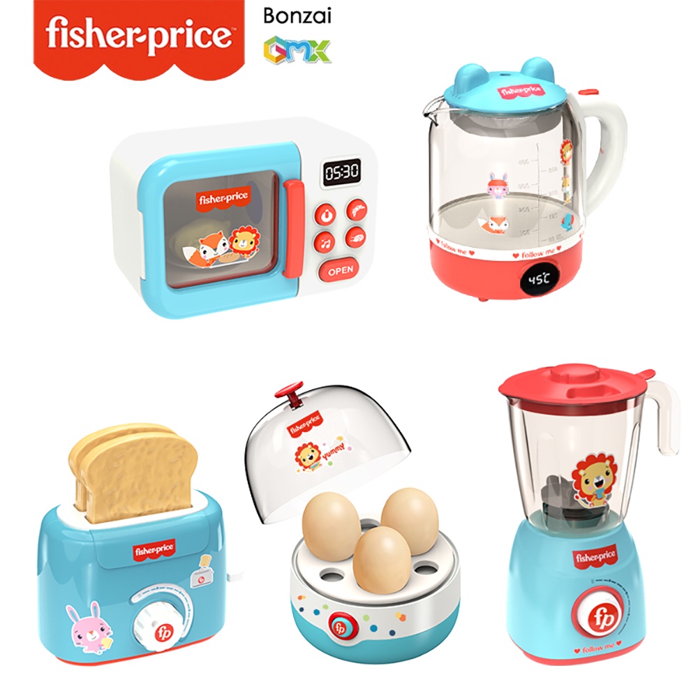 Fisher Price 費雪玩具小家電 廚房辦家家酒 廚房玩具 烤麵包機 微波爐玩具 益智玩具｜現貨｜GMX