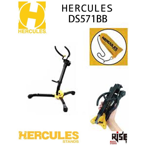【又昇樂器】Hercules 海克力斯 中音/次中音薩克斯風架 DS630BB 含攜行袋