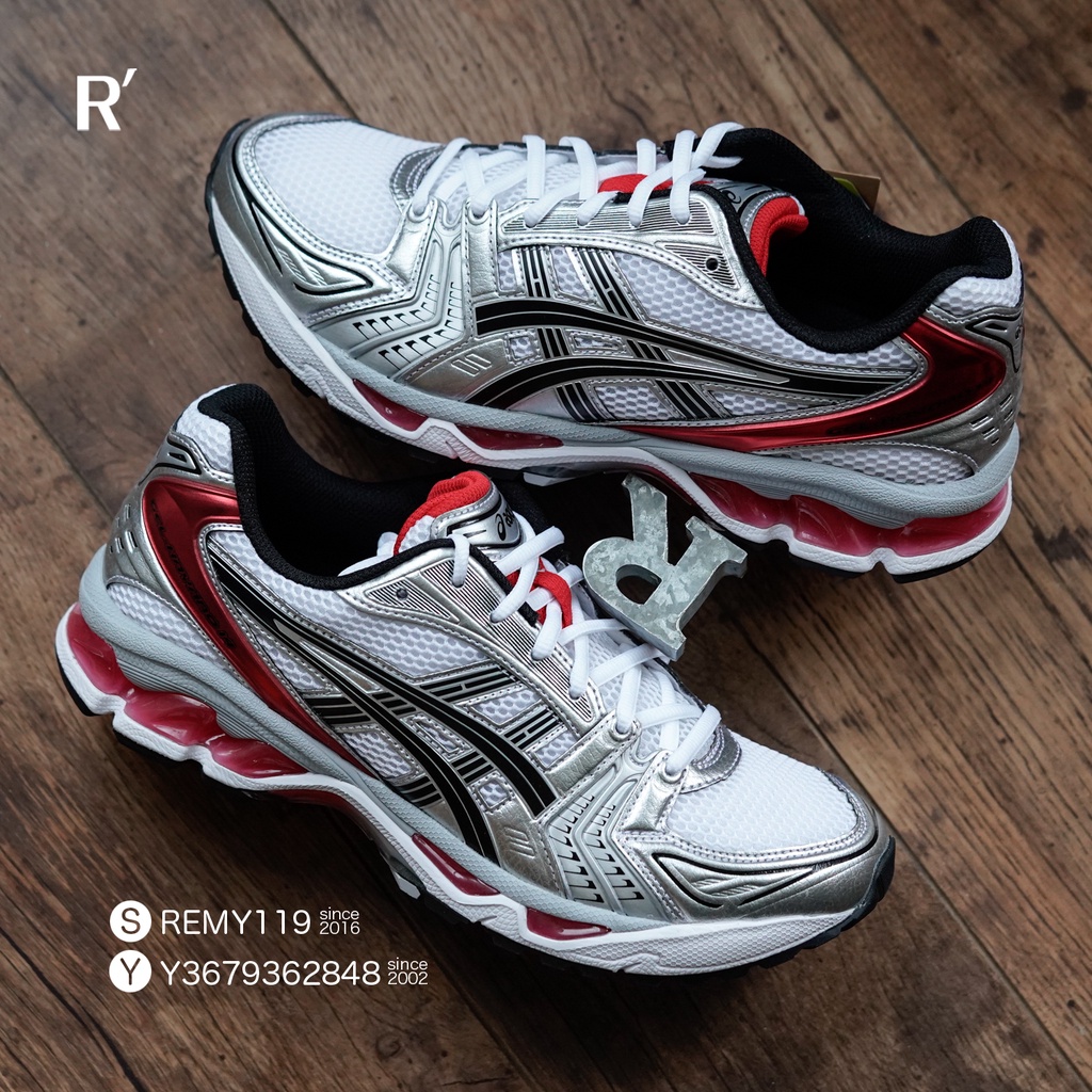 R'代購 Asics Gel-Kayano 14 Silver Red 金屬 白銀紅 1201A019-103 男女段