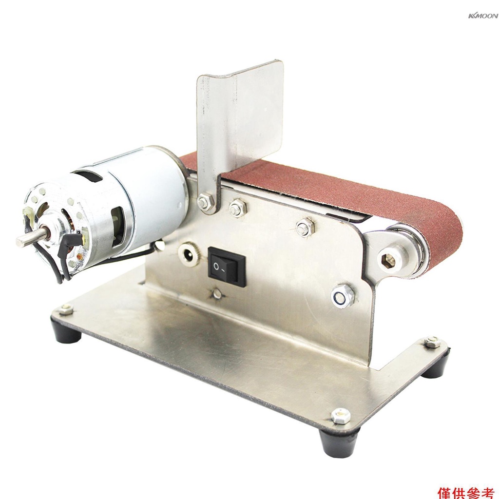 Kkmoon 橫帶砂光機迷你電帶磨砂機多功能磨床 DIY 拋光磨床