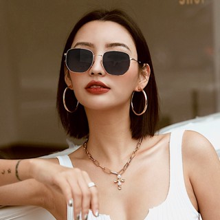 復古偏光墨鏡女ins防紫外線遮陽時尚太陽鏡海邊沙灘網紅眼鏡抖音