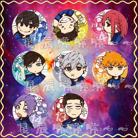 BLUE LOCK 藍色監獄 胸章 徽章 潔世一 蜂樂迴 國神鍊介 千切豹馬 凪誠士郎 馬狼照英 御影玲王 糸師凜 動漫