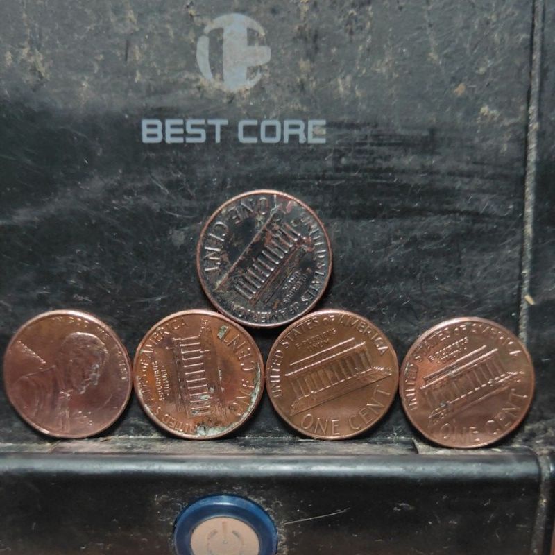 1964,1985,1998,2003年美金 one cent珍藏真幣，隨機出貨