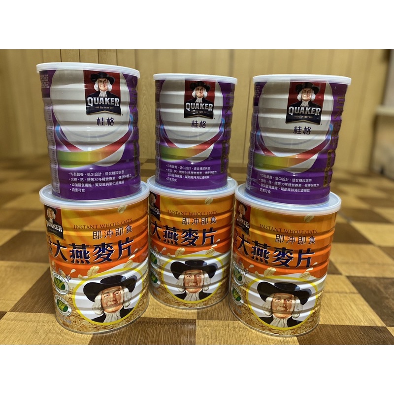 桂格大燕麥片1100g *3罐