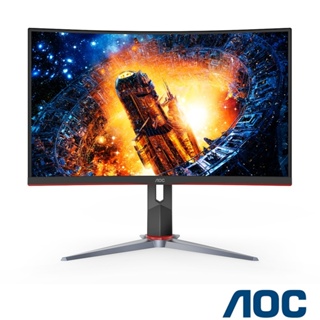 AOC CQ27G2 曲面電競螢幕(27型/2K/HDR/144Hz/VA) 紙箱破損品 內容物全新