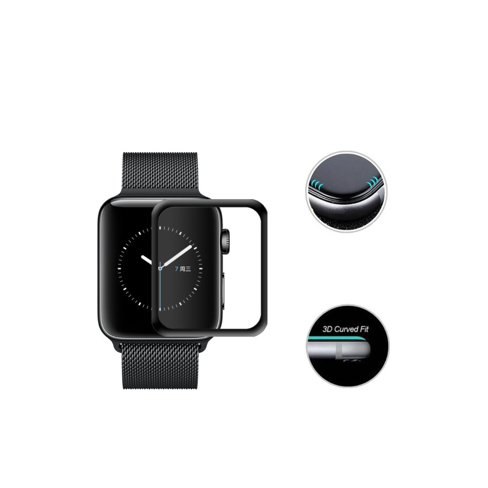 【3D曲面複合】Apple watch TPU 強化纖維膜 蘋果手錶 保護膜 保護貼 滿版 全覆蓋 軟膜