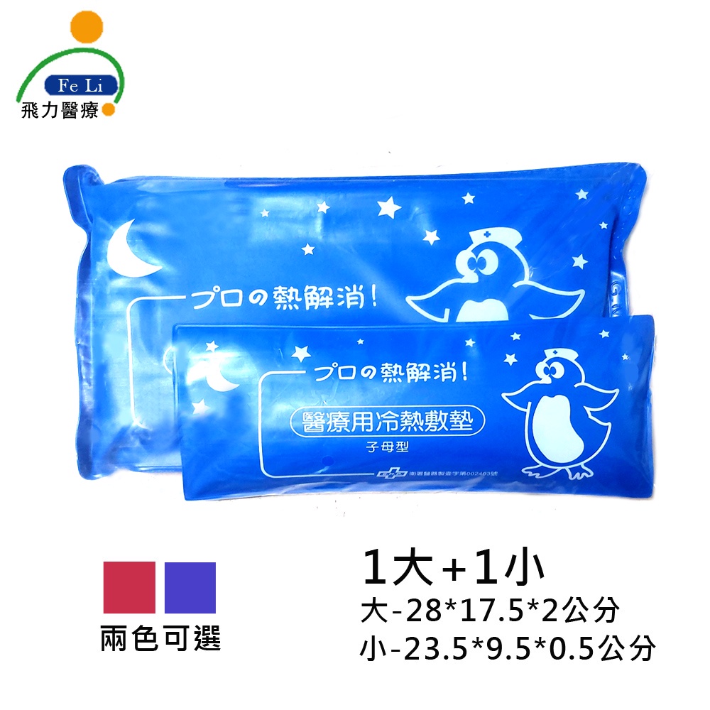 【Fe Li 飛力醫療】醫療用冷熱敷墊－母子型冰枕(長效型)－醫材字號
