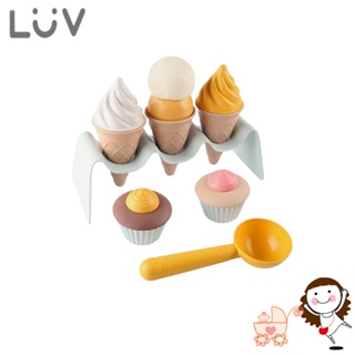 【LUV質感生活】環保小麥稈幸福甜冰淇淋15件組｜寶貝俏媽咪