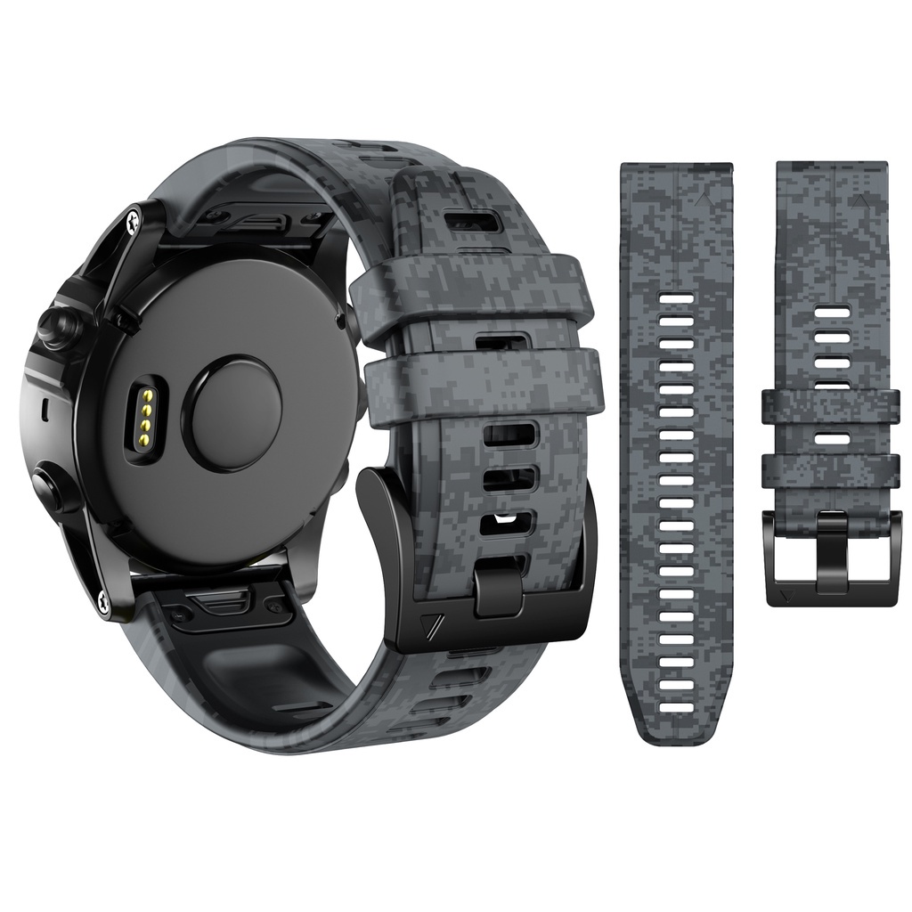 Garmin Enduro 2 Approach S70 S60 S62 錶帶 22mm 26mm 迷彩 矽膠 快拆