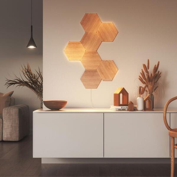 Nanoleaf Elements系列-木紋六角燈（支援Thread）