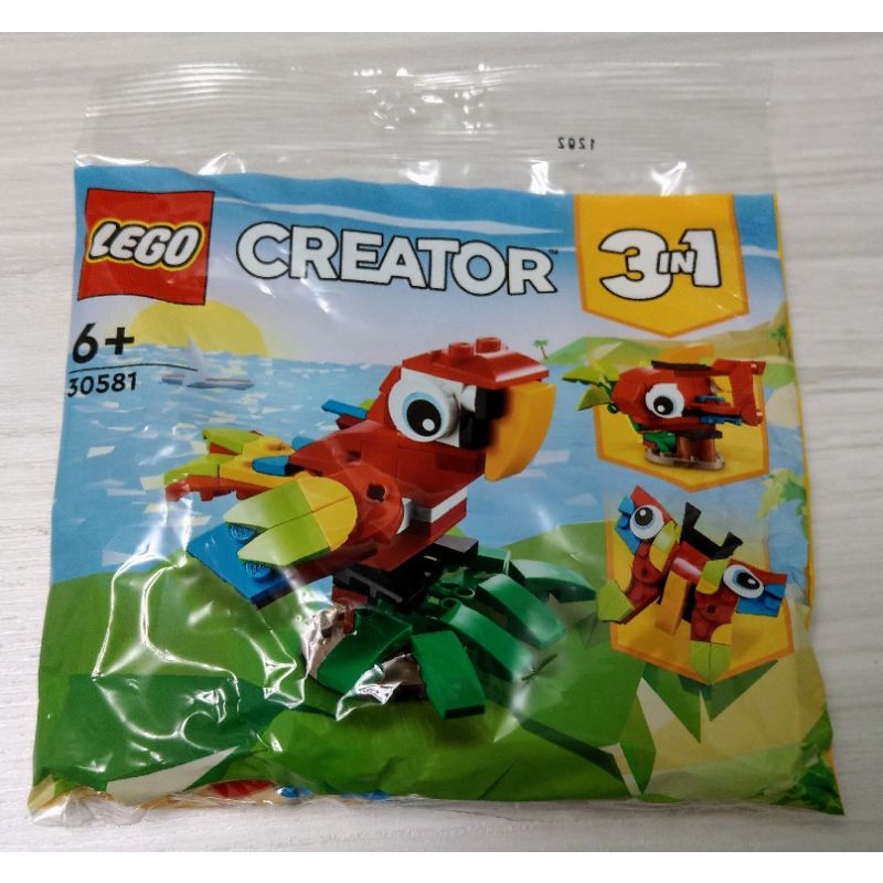 樂高LEGO 創意 Creator 30581 Tropical Parrot Polybag 熱帶鸚鵡 袋裝樂高 鳥園