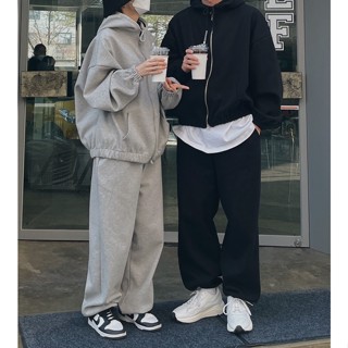 【20ss select】韓國 韓款 闊腿複合棉縮口長褲 男生長褲 長褲 男女棉褲 縮口褲 縮口棉褲 縮腳棉褲 闊腿寬鬆