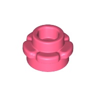 磚家 LEGO 樂高 珊瑚色 1x1 Plate Round 薄板 圓形 花 附花型邊緣 花瓣 花朵 小花 24866