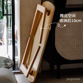 【低價促銷 工廠現貨】茶幾折疊小戶型實木桌子客廳餐桌北歐簡約傢用迷你簡易原木色陞降桌 折疊桌 電腦寫字桌 J2QH