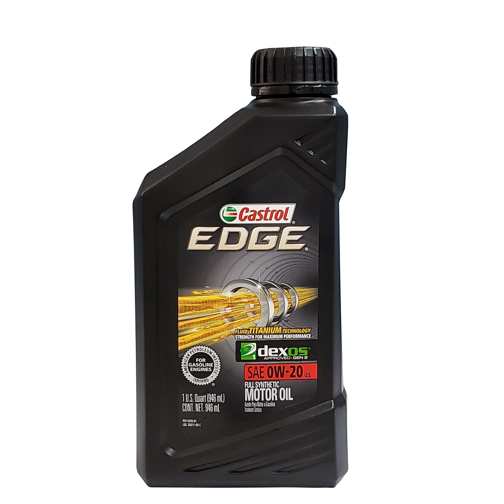 嘉實多 Castrol EDGE 0w-20 U.S. 全合成機油(946亳升)(0W-20舊包裝)【亞拉旗艦館】