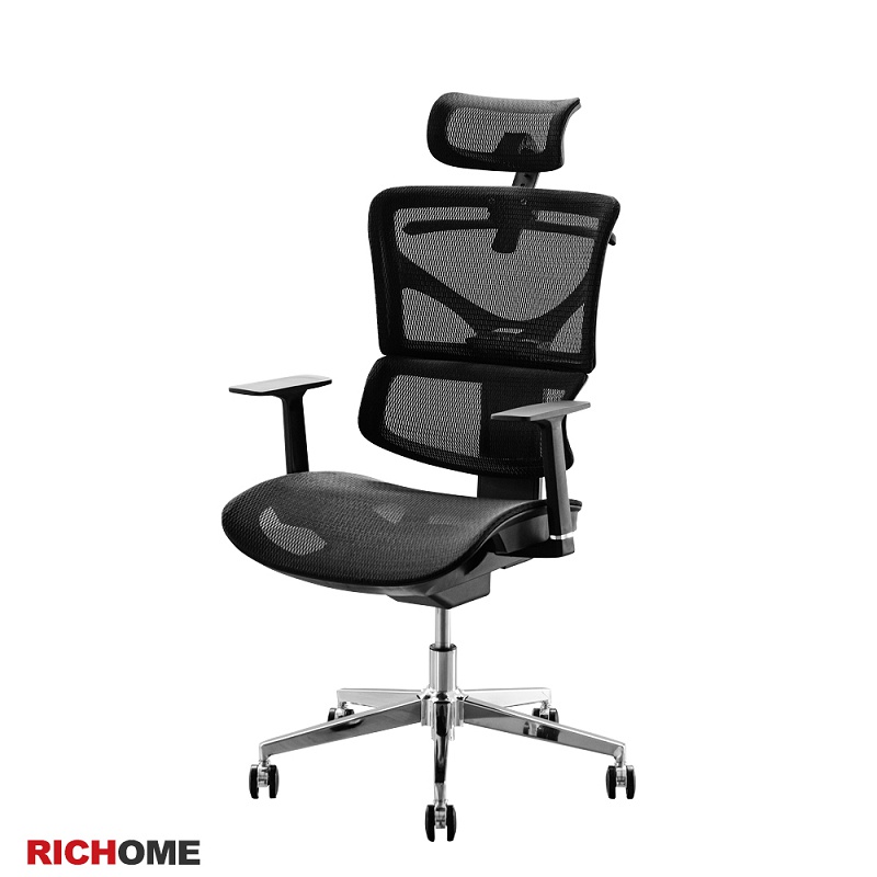 RICHOME 福利品 CH-1317 WARRIOR巴塞爾人體工學辦公椅辦公椅 主管椅 人體工學 網椅 透氣 電腦椅