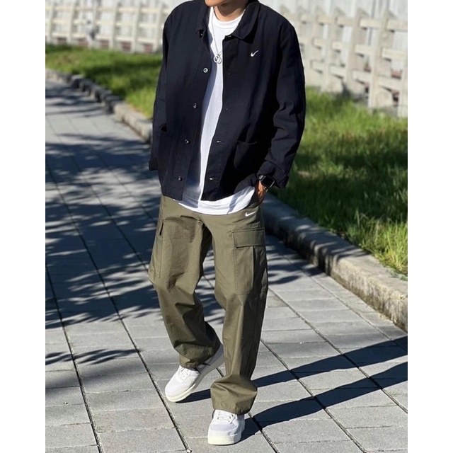 【lujiu_shop】Nike SB滑板長褲 黑色 軍綠色 刺繡 logo抗撕裂 多口袋 工裝褲 DQ6290-010