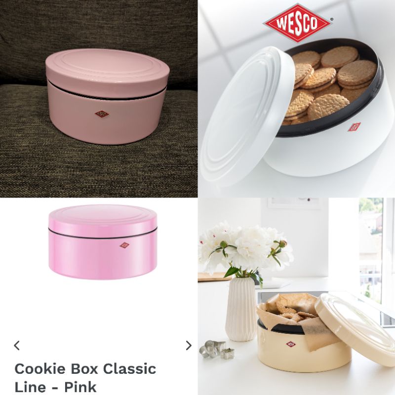 全新正品 德國百年品牌 WESCO 餅乾盒 粉色