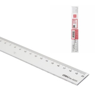台灣發貨 得力 deli透明直尺長度20CM