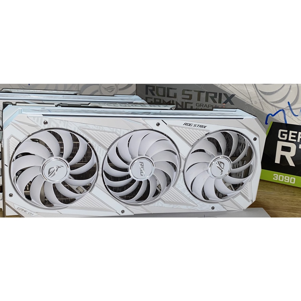 (二手)華碩顯示卡 ROG-STRIX-RTX3090-WHITE 3090白卡