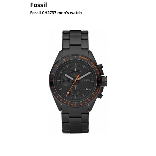 ［二手出清優惠］FOSSIL CH-2737 三眼計時休閒手錶 男款