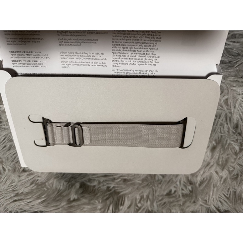 Apple Watch Ultra 原廠 49 公釐星光色高山錶環 L 白色
