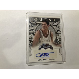 2013/14 Panini Crusade QUEST RAEF LAFRENTZ 老人 簽名