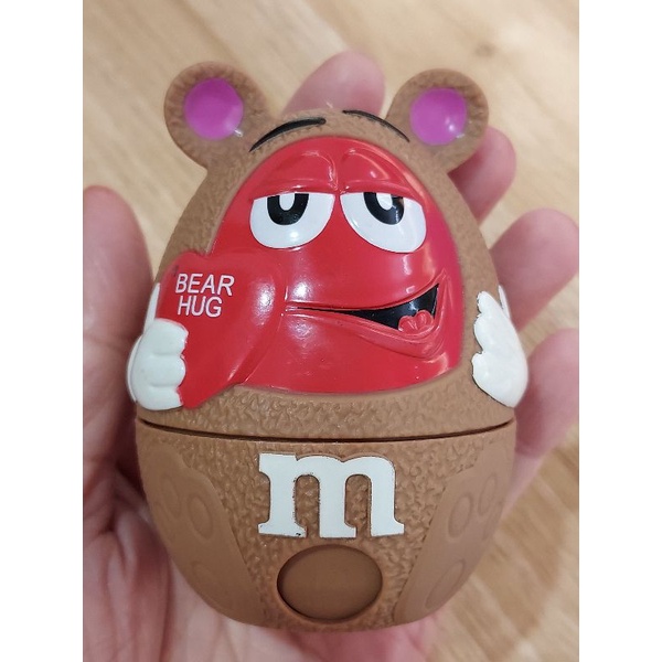 二手 絕版2016 mms m&amp;m’s巧克力 小熊 置物盒 絕版玩具 糖果盒 復活節 彩蛋