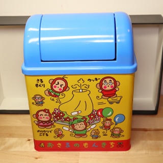 sanrio 淘氣猴 1995年出品 鐵製 桌上型 垃圾筒