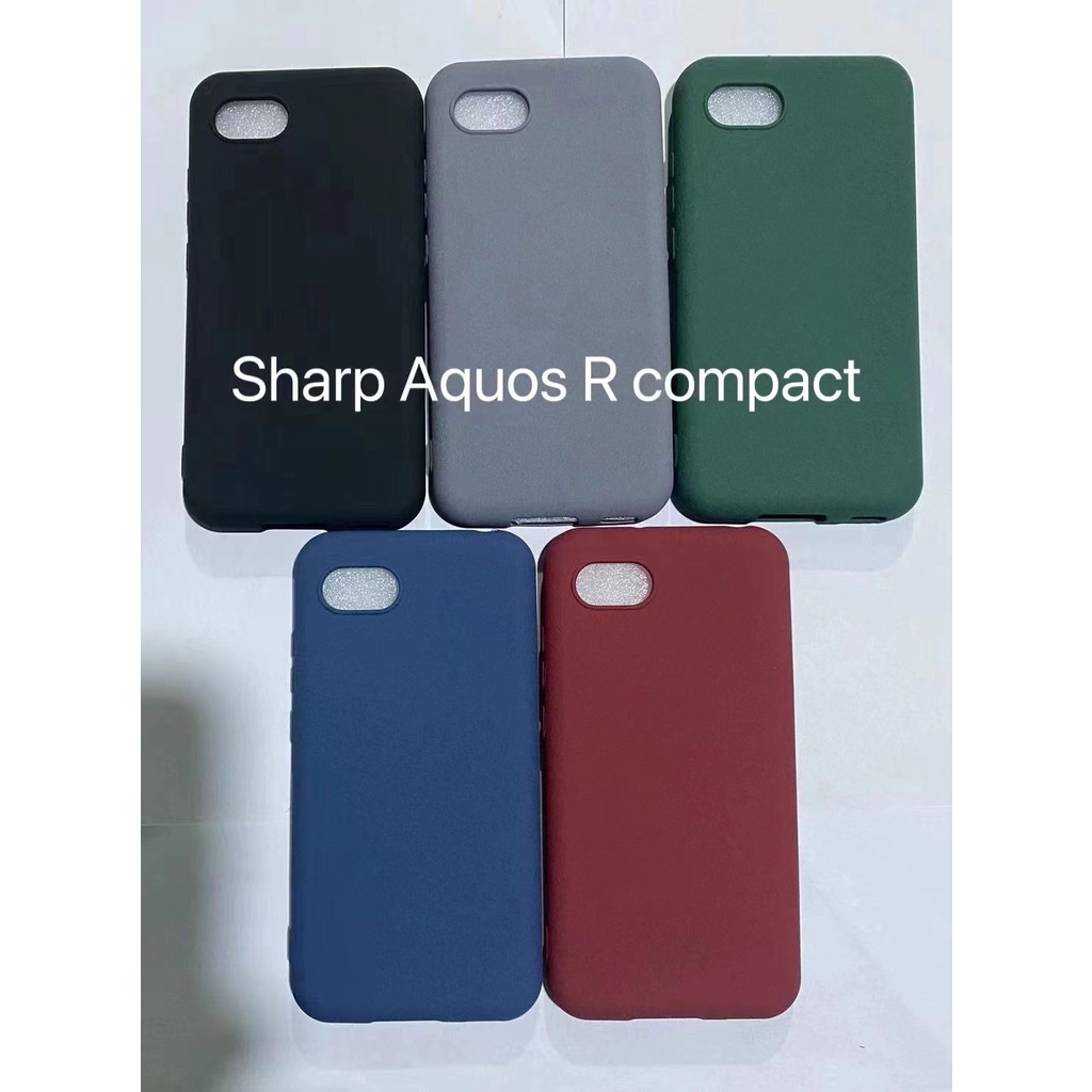 適用於夏普 Aquos R R2 R3 Compact Sense 3 4 Plus 手機殼軟殼 TPU 純色磨砂保護殼