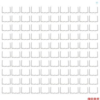 Crtw 通用 100 件 / 套預切 0.6mm-0.8mm 熱波平釘, 用於塑料訂書機修理焊工維修工具