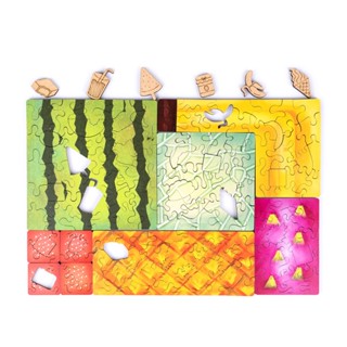 海裡魚150pcs木質拼圖 方正工廠-水果禮盒 Square Factory - Fruits Gift Box