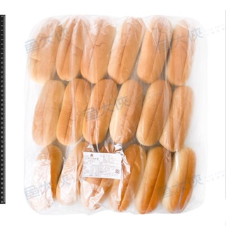 義美-7吋長堡麵包(18個/1.26kg/包)#全家冷凍上限4包#大亨堡#熱狗堡#全素-2H3B【魚大俠】PT049