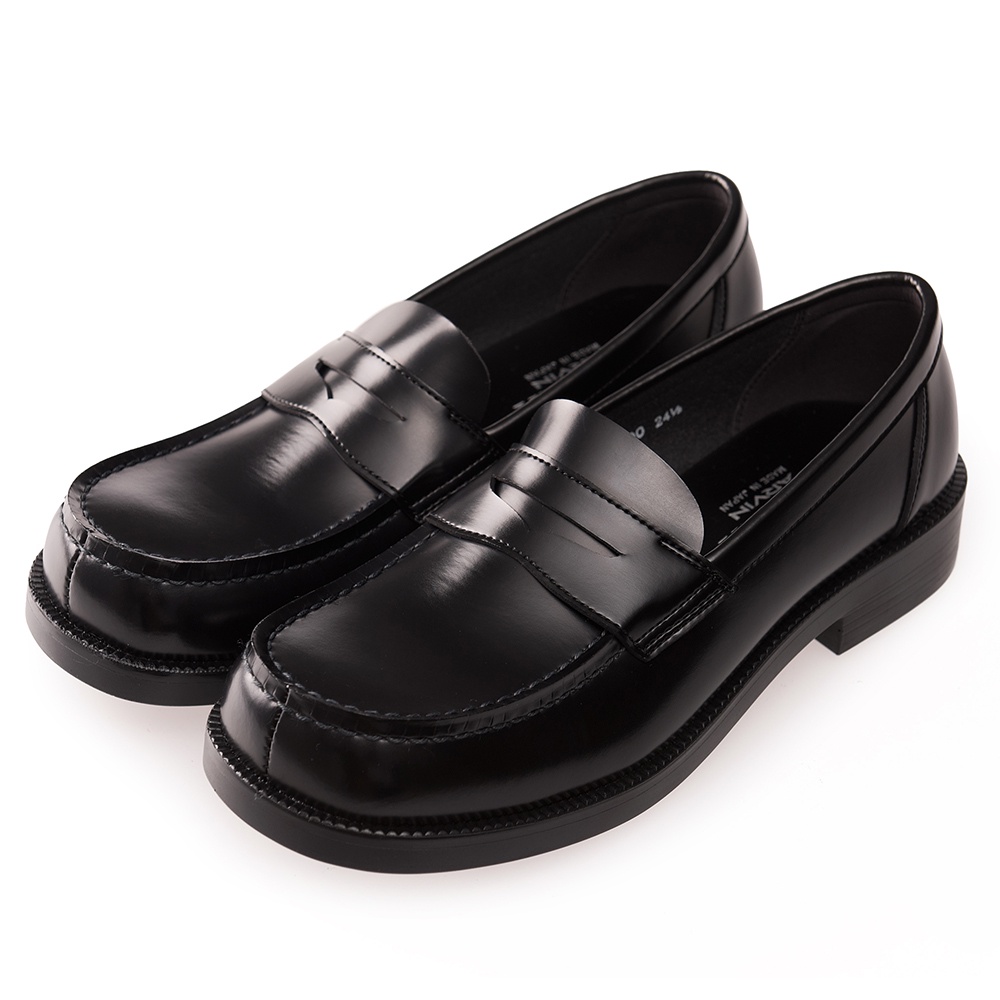 日本 HARUTA 平底方頭 樂福鞋 黑色 3E楦 女 4900 人造皮革 復古經典便士 皮鞋 學生鞋 通勤鞋