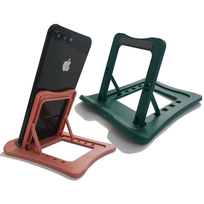 方形桌面手機支架 可折疊塑膠 平板支架 多段懶人支架