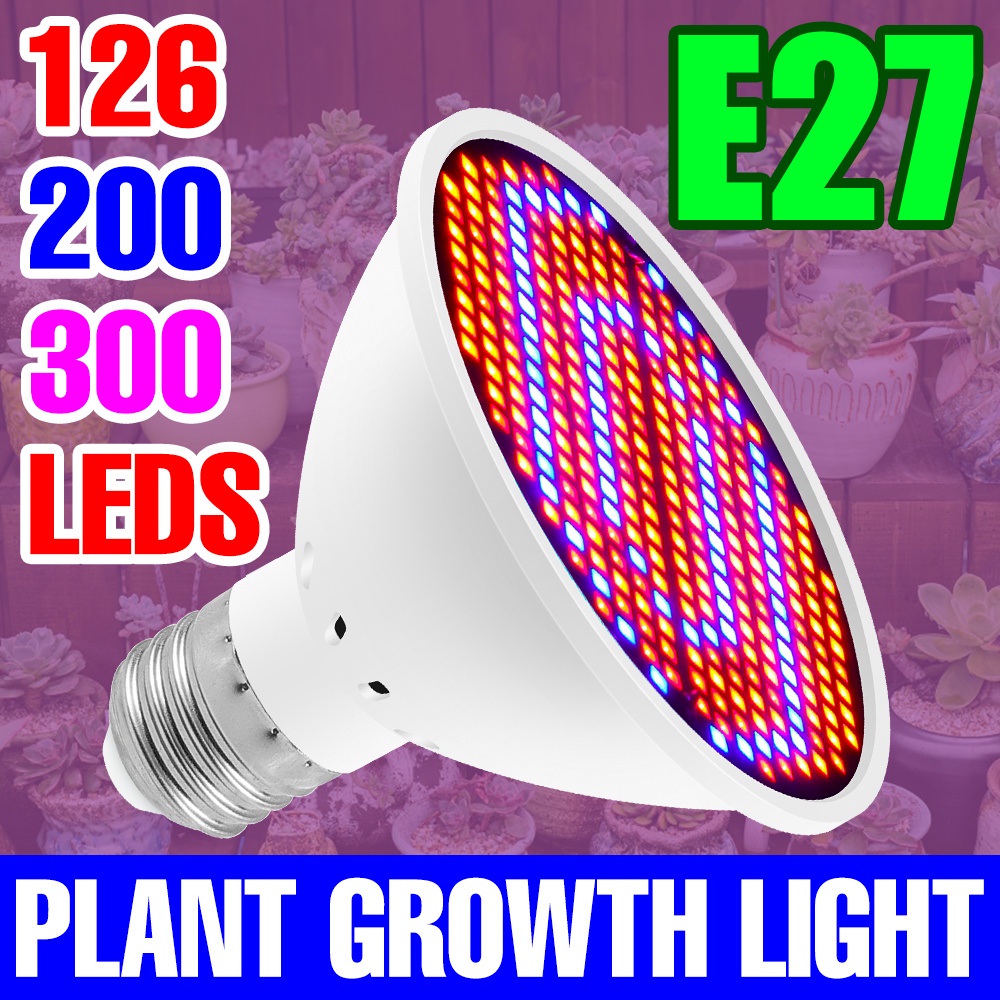 Led 全光譜燈 E27 植物生長燈泡 E14 Phytolamp GU10 生長燈 MR16 溫室水培系統 30W 5