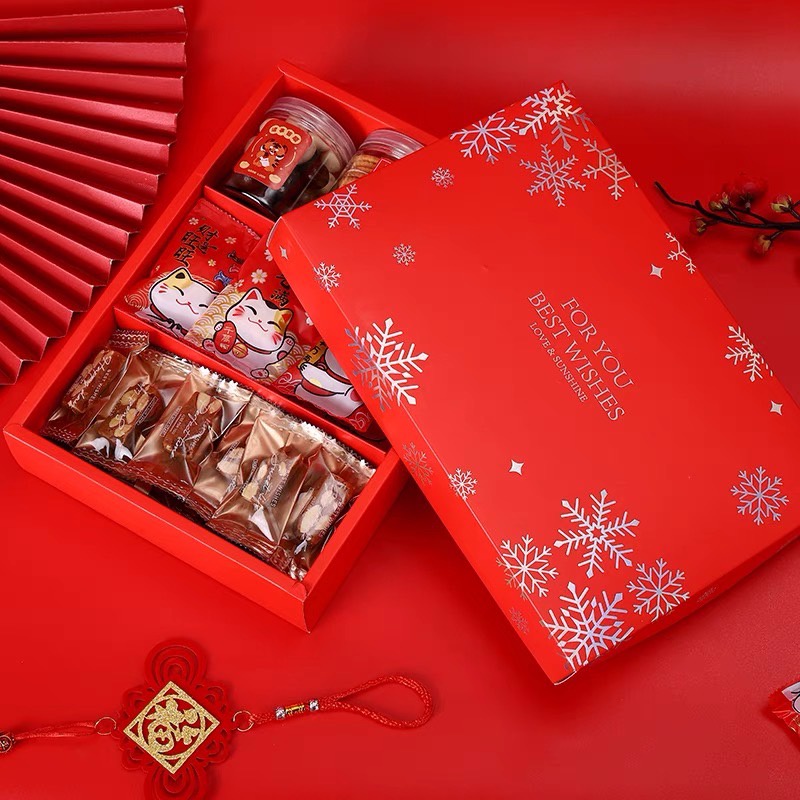 禎巧妙 燙金雪花包裝盒 聖誕 糕點禮盒 雪花酥瑪德蓮包裝盒 。聖誕禮盒。新年禮盒。甜點包裝。月餅包裝盒。手工皂包裝盒