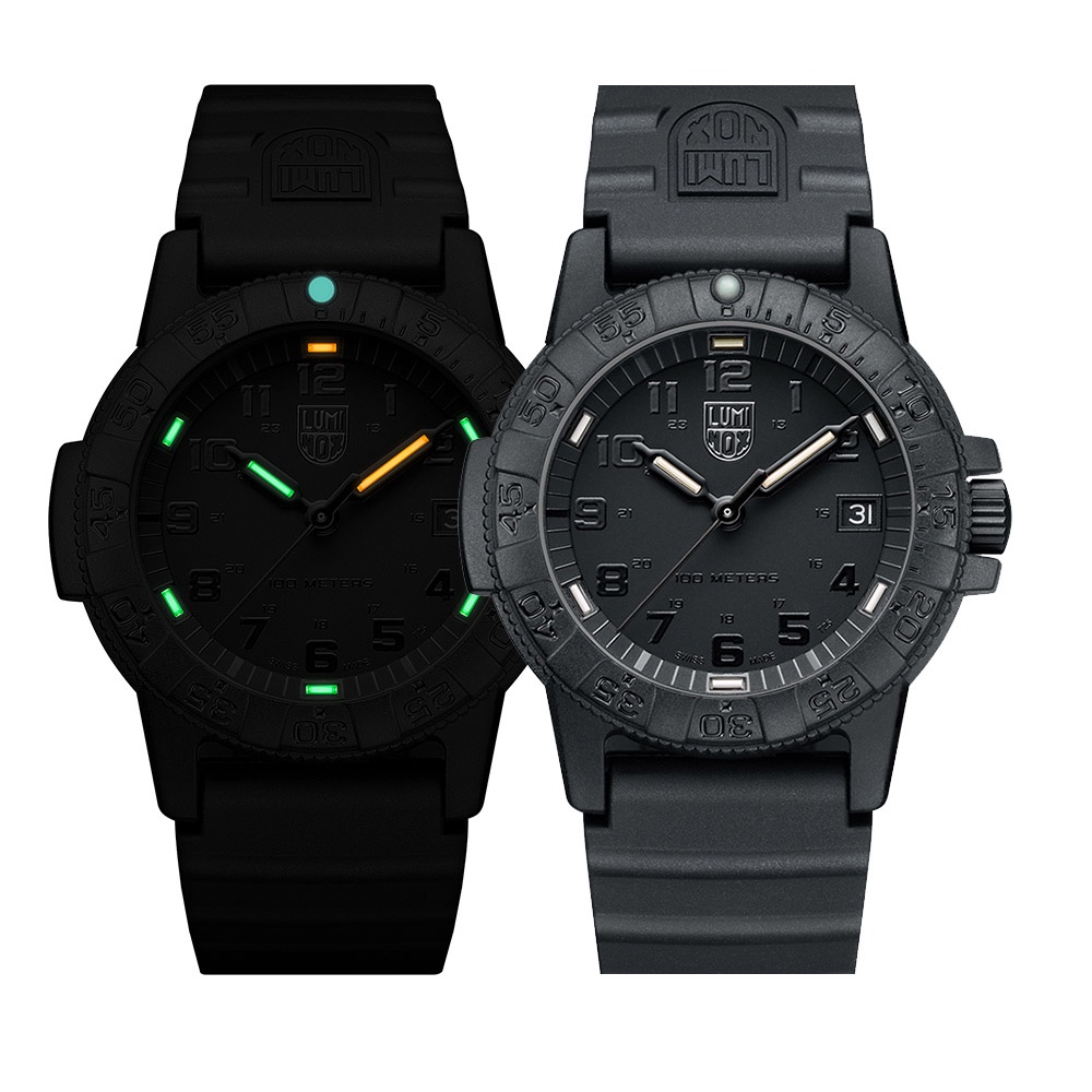 LUMINOX 雷明時SEA TURTLE 0300海龜系列腕錶-黑x黑時標/39mm 0301BO