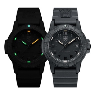 LUMINOX 雷明時SEA TURTLE 0300海龜系列腕錶-黑x黑時標/39mm 0301BO 手錶
