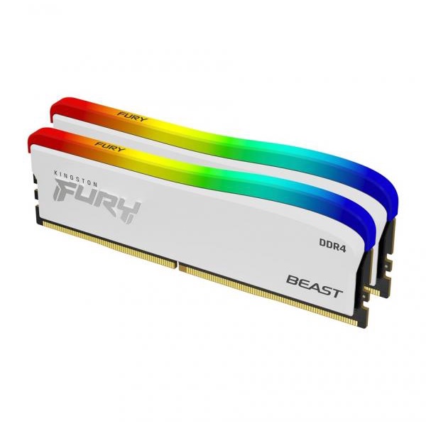 全新終保 金士頓 FURY Beast RGB 白色 DDR4 3200 8G 16G 32G 雙通道 記憶體