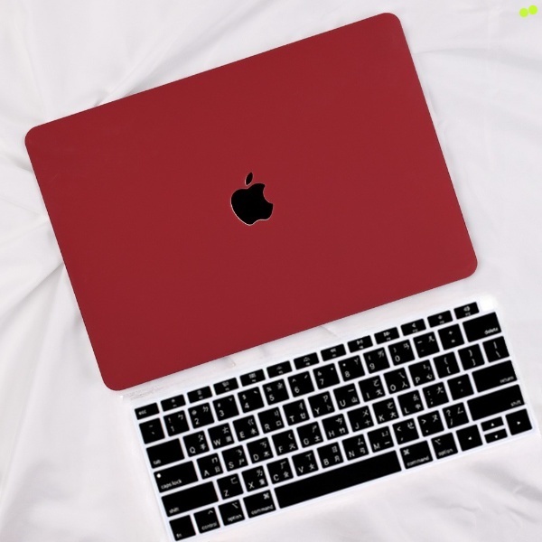 霧面磨砂酒紅色 Macbook保護殼 適用MacBook Air 13 A2681 Pro 14 15 16 A2442