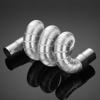 *DSGS.燃氣熱水器不銹鋼鋁箔排煙管 伸縮軟管強排式熱水器5cm6cm 排氣管