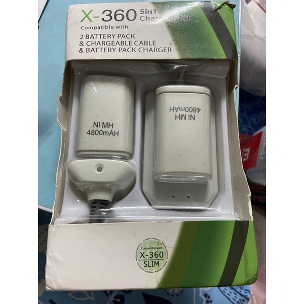 ［月光寳盒］🆕現貨🔥 XBOX360無線手把電池包 4IN1 雙充電組 XBOX360無線電池 電池包 充電套組 全新品