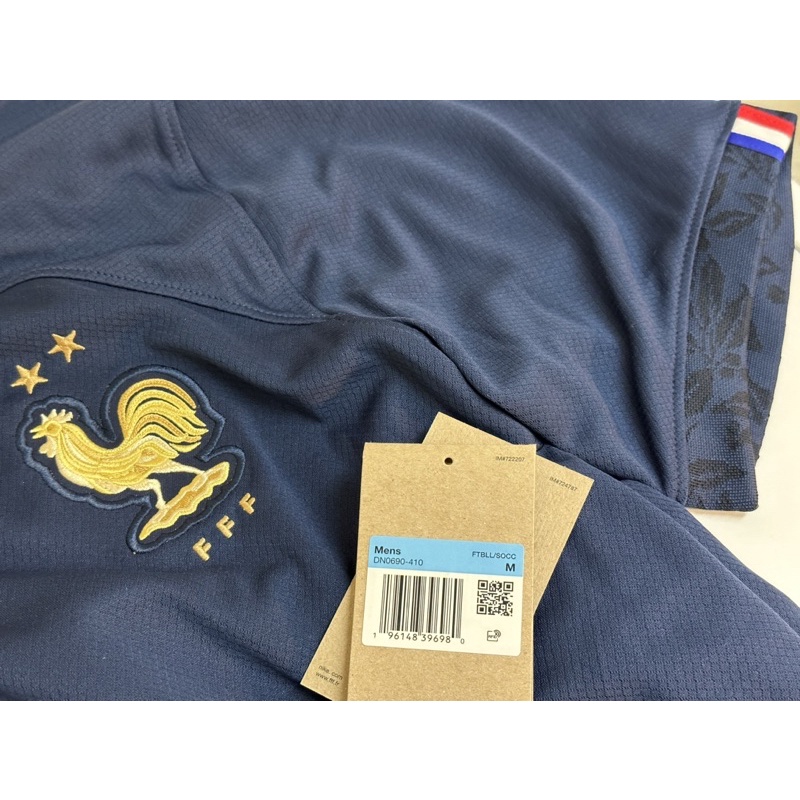 可刷卡 現貨 預購 全新 正品 Nike 法國 France 2022/23 主場 球迷版 足球衣 世界盃 二星 金雞