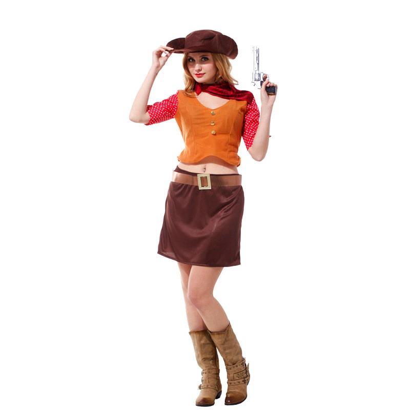 全網最低價👋萬圣節女狂野西部牛仔cosplay服裝化妝舞會角色扮演服West cowboy TGRF