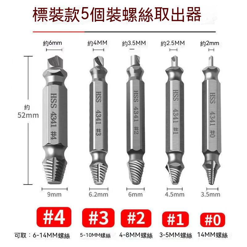 ♡台灣現貨♡螺絲攻牙器  攻牙器 螺絲取出器 雙頭取釘器 4341 斷絲取出器 斷頭螺絲取出器 滑牙破損鍍鈦取出拆除工具