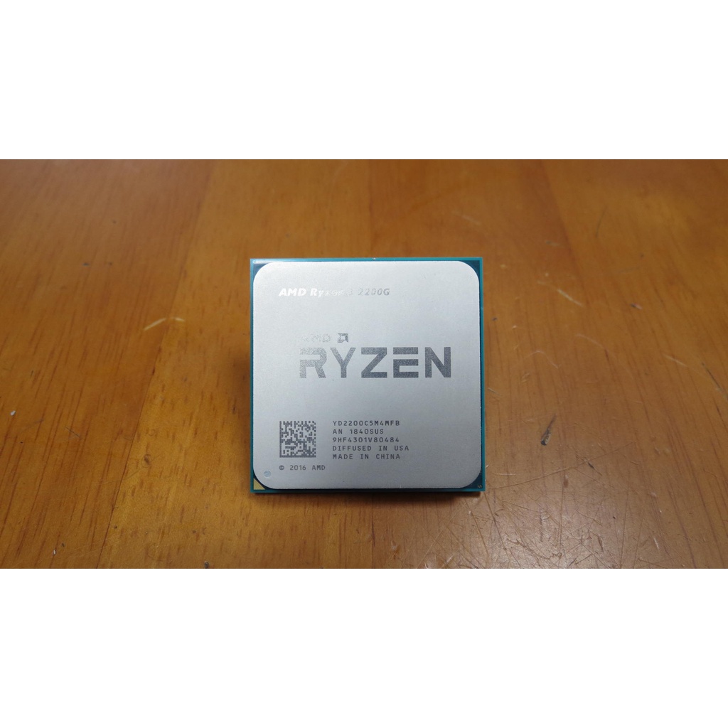 AMD Ryzen3 2200G (R3-2200G) 3.5G AM4腳位桌上型四核心處理器CPU