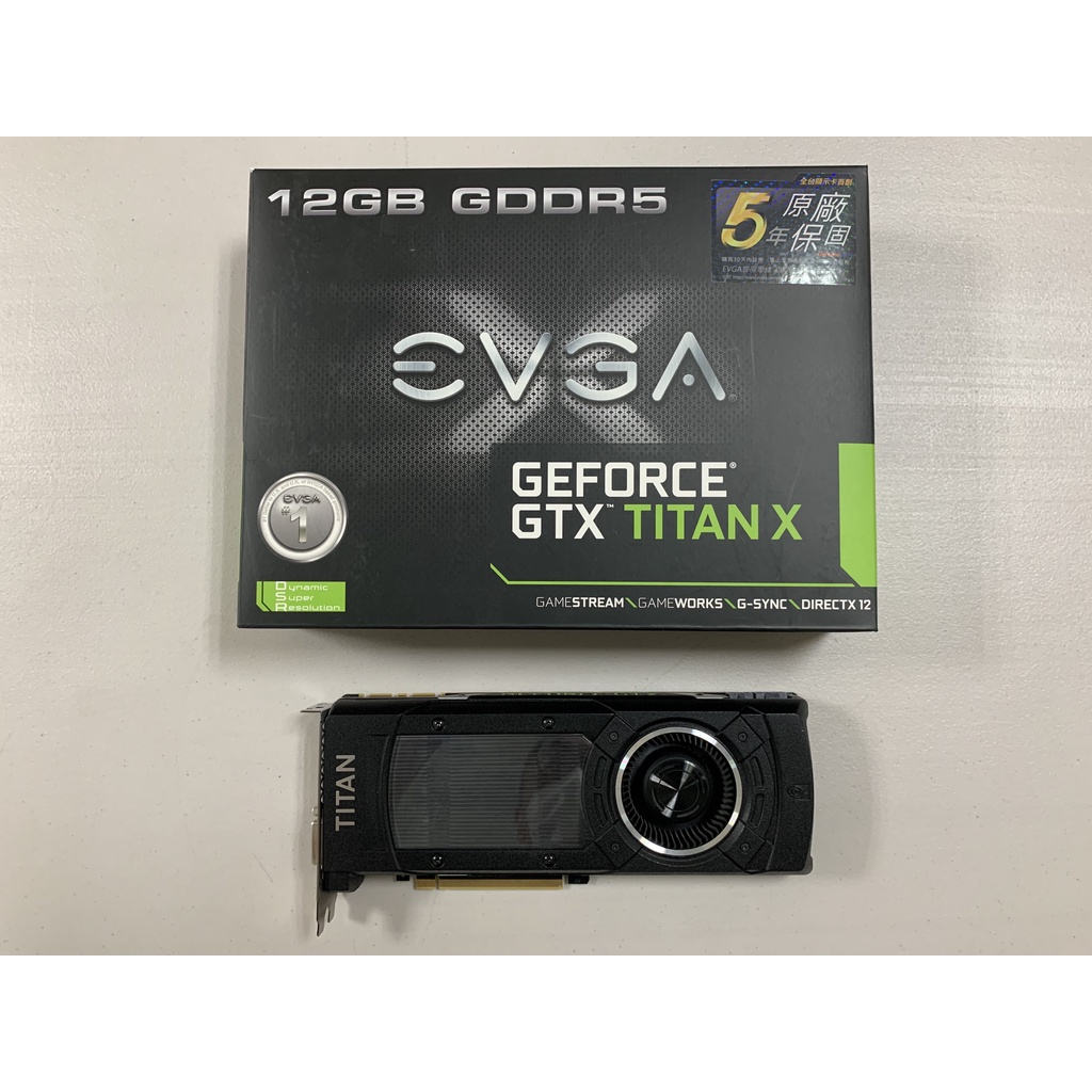 NVIDIA GeForce GTX Titan X，泰坦 X 顯卡，12GB GDDRS，高端游戲電腦顯卡, EVGA