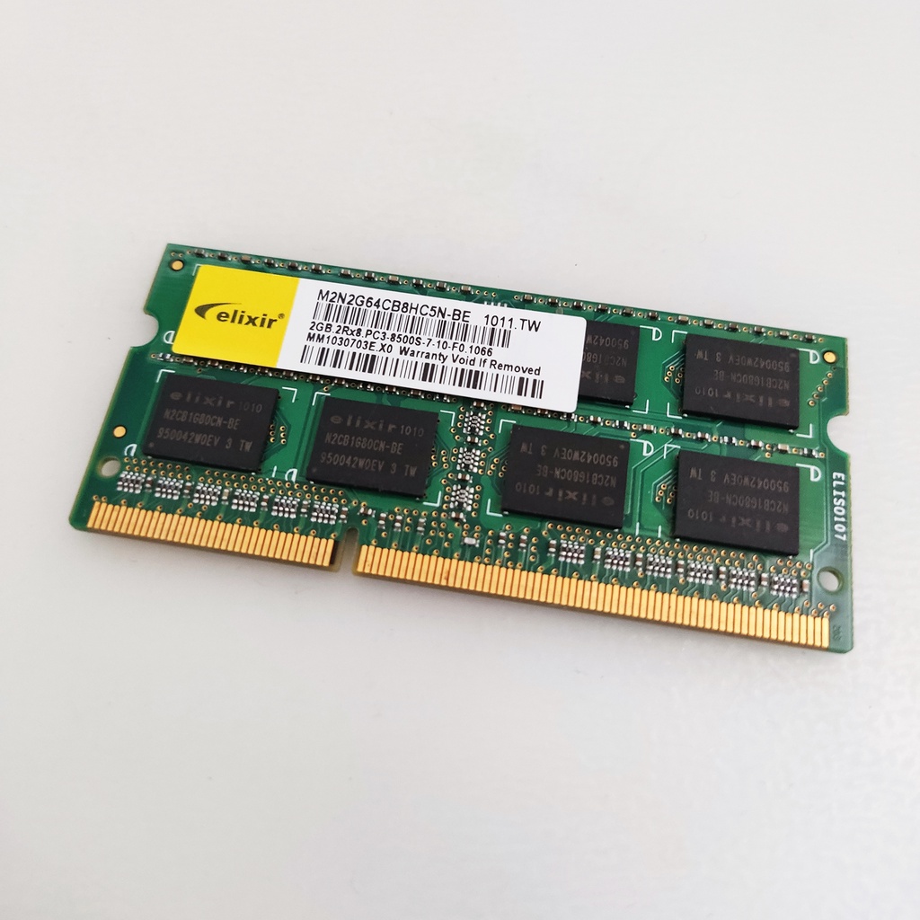 南亞Elixir 2g ddr3 8500S  RAM 筆電記憶體  雙面顆粒 二手良品